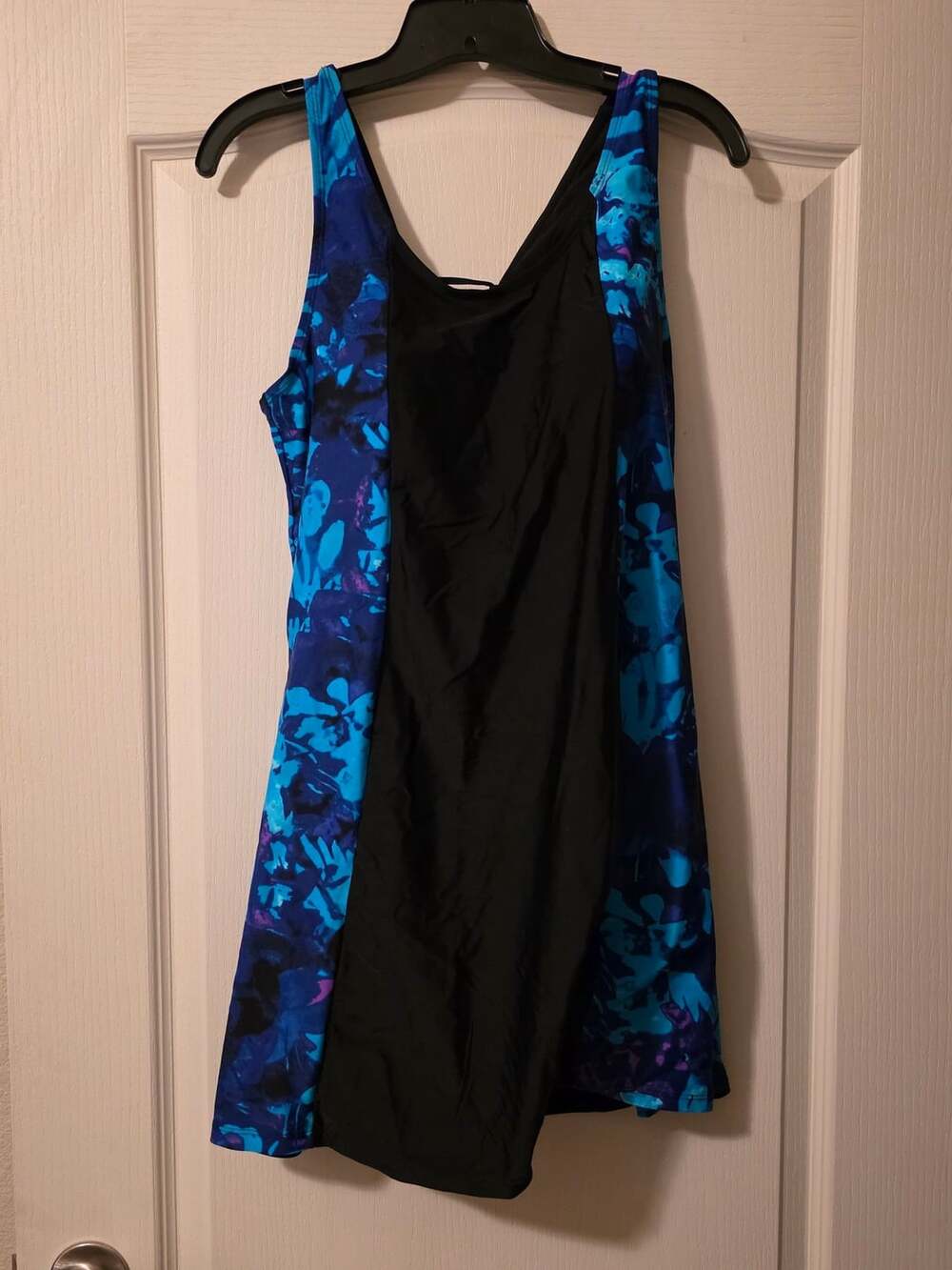 NWOT Swimsuits for All Tank Swimdress Size XXL Blue Poppies